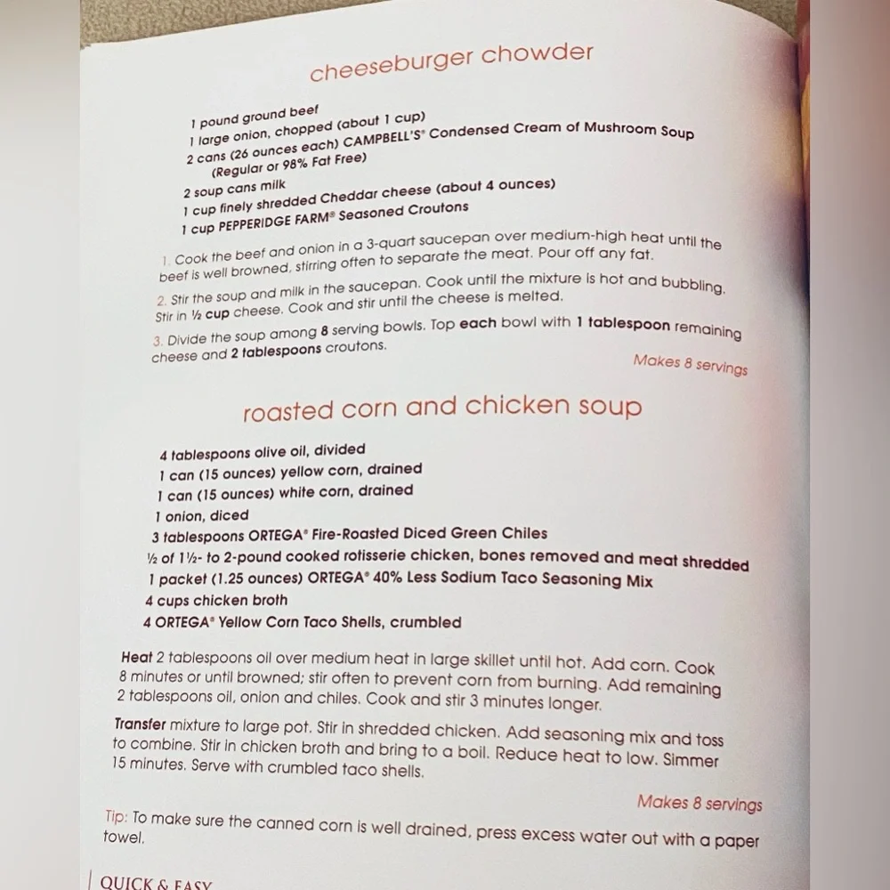 The Soup Bible More Than a 100 Recipes Hardcover Cookbook